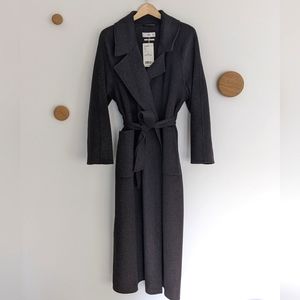 Long Wool Coat (Charcoal - W - L)